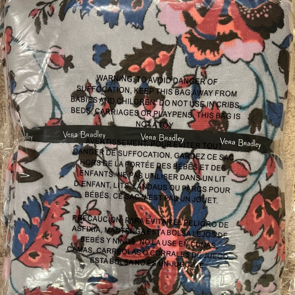 Vera Bradley Vineyard Floral Throw Blanket